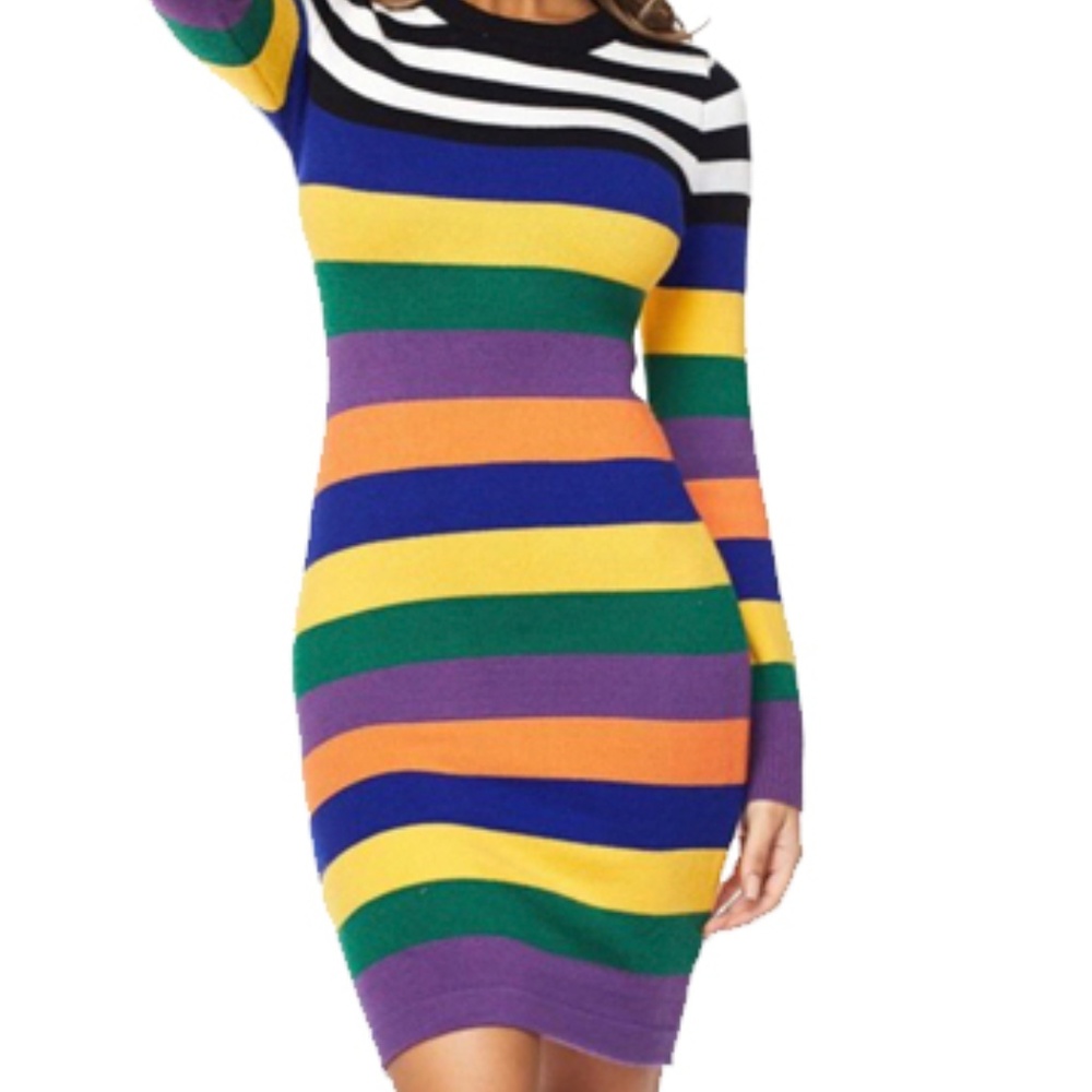 Striped Bodycon Dress